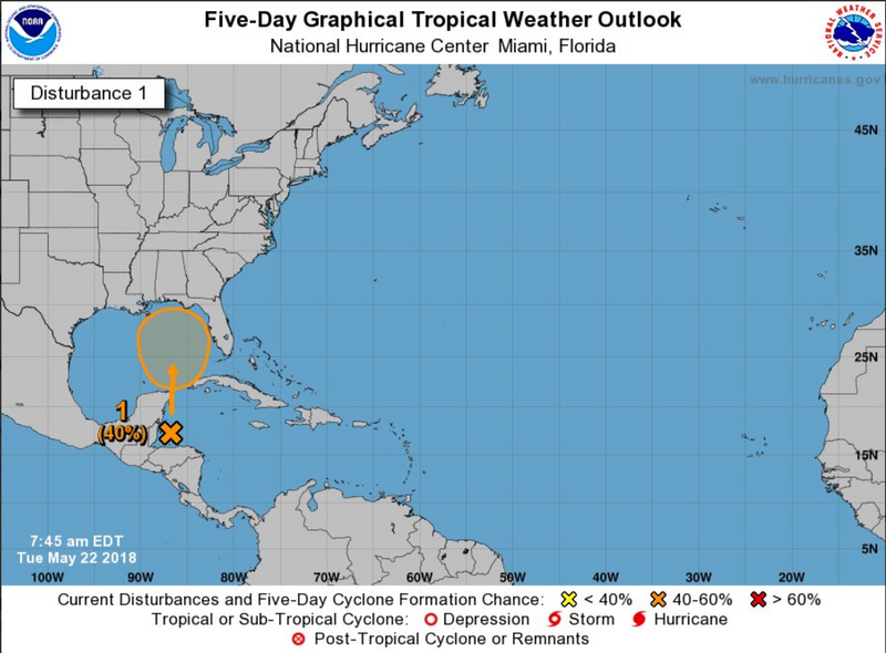 Potential tropical cyclone near Florida gets upgraded to 40